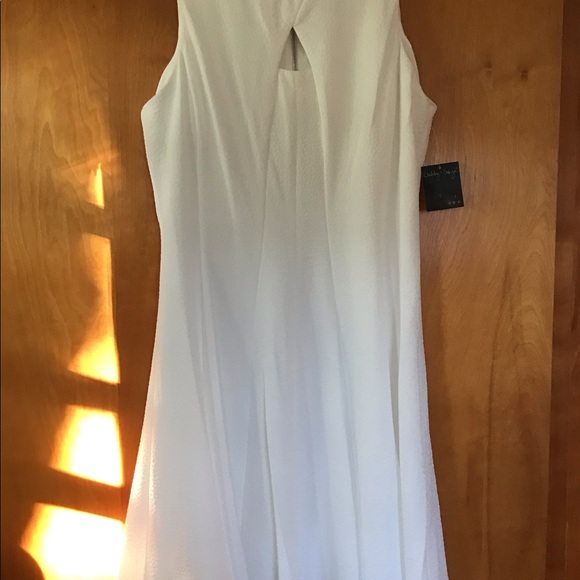 SOLD- Sleeveless Ivory Dress - Picture 6 of 10